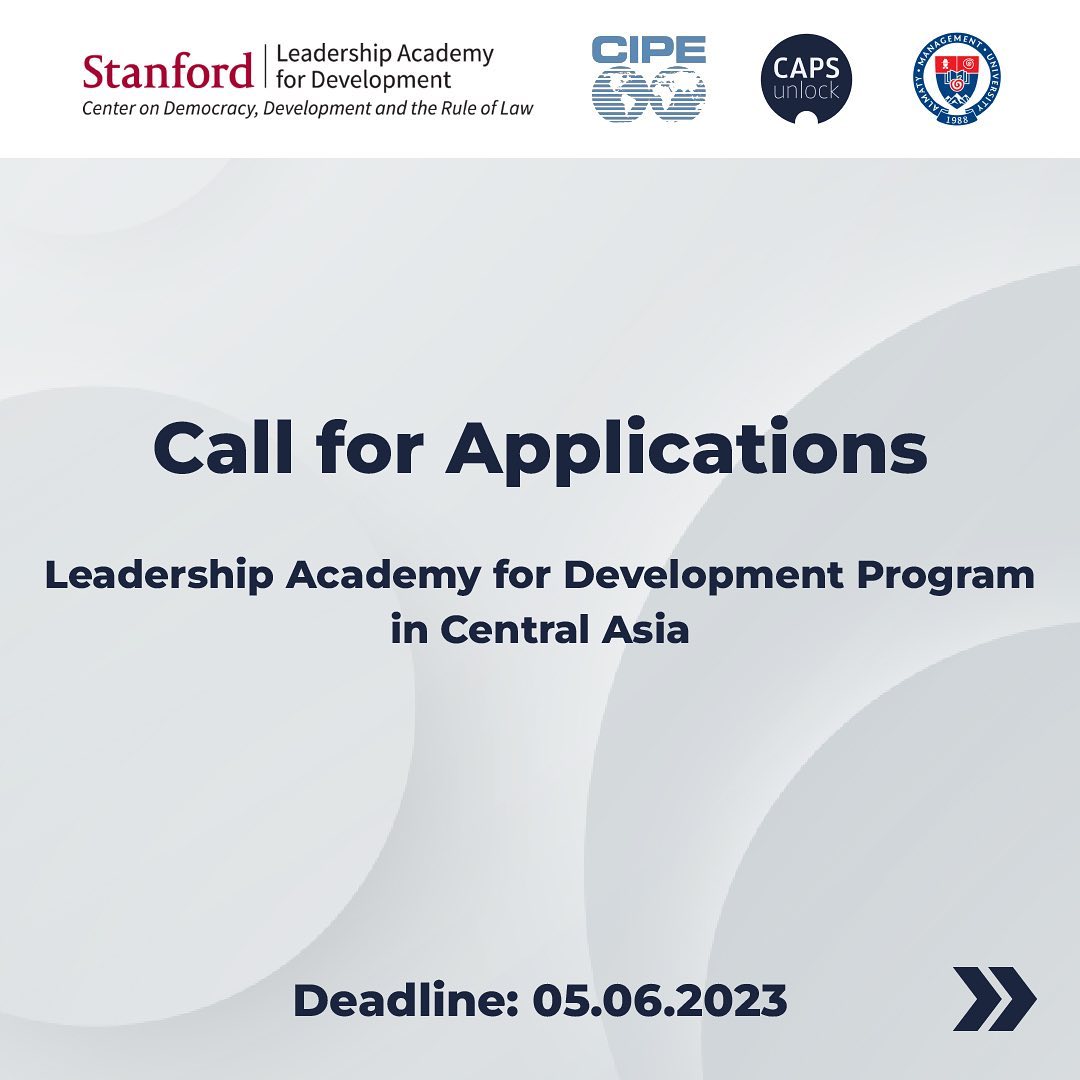 Call for Applications — Leadership Academy for Development Program in Central Asia